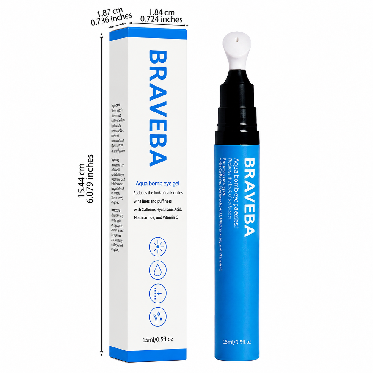 💧 Braveba-Water Elastic Lifting Eye Essence For Long-term Moisturizing And Moisturizing