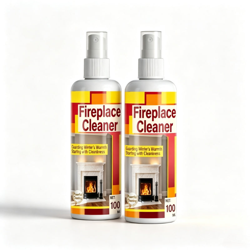 🔥Fireplace Glass Cleaner - Soot Remover Spray100ml With Towel
