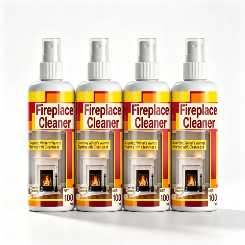 🔥Fireplace Glass Cleaner - Soot Remover Spray100ml With Towel