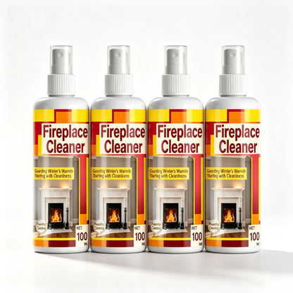 🔥Fireplace Glass Cleaner - Soot Remover Spray100ml With Towel